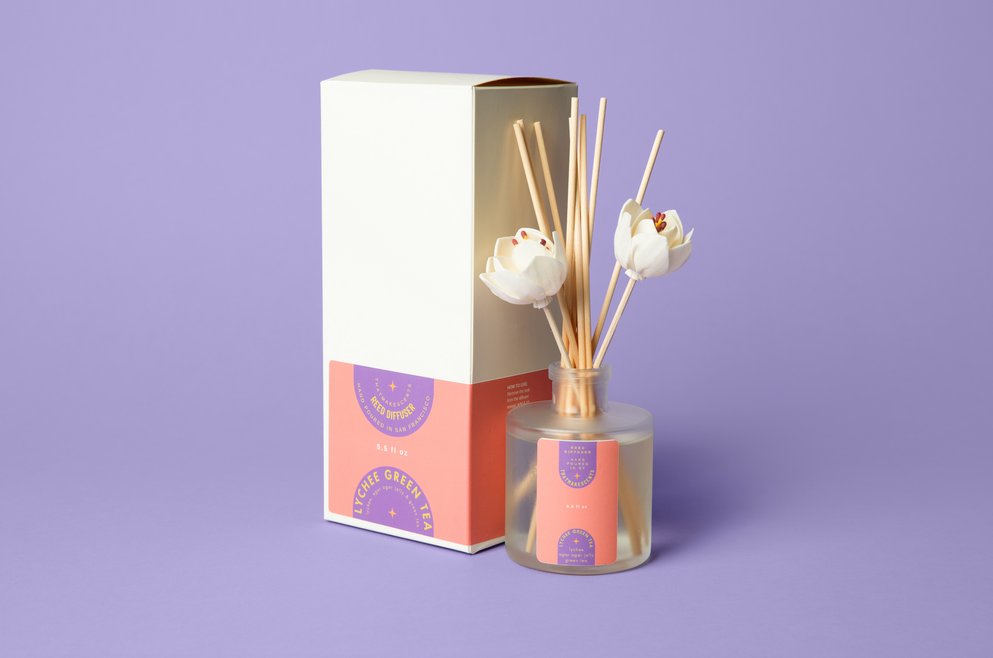 Reed Diffuser | 5.5 oz | Vegan Coco Base